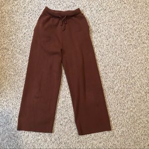 High waisted wide leg  size small knit pants